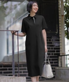 J.PRESS LADIES 【WEB限定】コットンスムース ポロワンピース