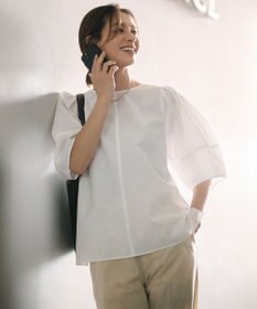 UNFILO ワッシャーブロード 2WAYブラウス