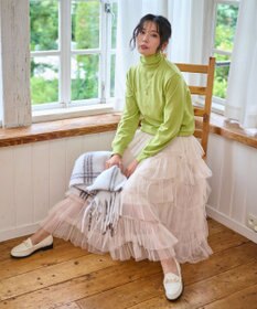 WEGO 【WEB限定/25年秋冬新作/洗濯OK/毛玉レス】タートルネックニット