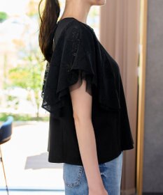 Tiaclasse レースフレアスリーブカットソートップス
