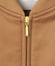 ICB 【洗える】 マットサテン MA-1ブルゾン