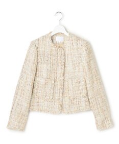 23区 【GOLD LABEL】スパングルMIXツイード ショートジャケット