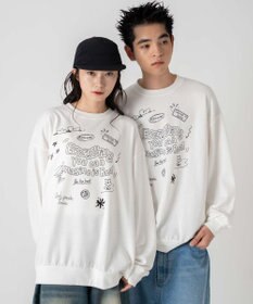 WEGO 【ユニセックス着用ITEM/SMLサイズ展開】アソートグラフィックプルオーバー