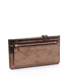 A.D.M.J. 【牛革】イタリアンレザークラックメタルスリムウォレット