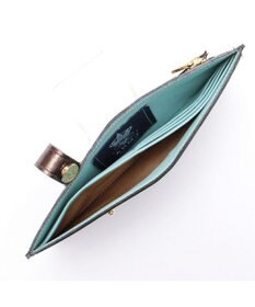 A.D.M.J. 【牛革】イタリアンレザークラックメタルスリムウォレット