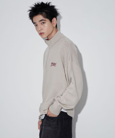 WEGO 【ユニセックス着用ITEM】ワンポイントハーフジッププルオーバー