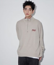 WEGO 【ユニセックス着用ITEM】ワンポイントハーフジッププルオーバー