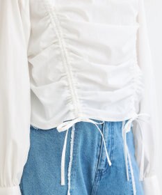 Green Parks ・ＡＮＤＳＥＡＲＣＨ　ドロストリボンブラウス