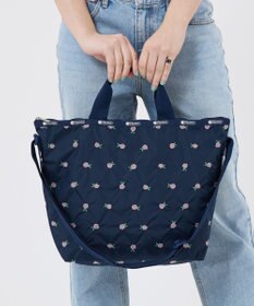 LeSportsac DELUXE EASY CARRY TOTE/ピンクローズエンブロイダリー