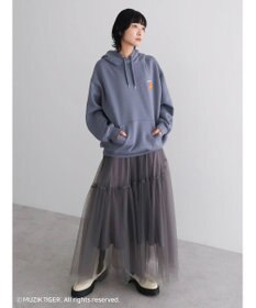 Green Parks ムジークタイガー／裏起毛刺しゅうフーディー