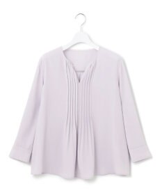 23区 S 【洗える】 バックサテンアムンゼン キーネック ブラウス