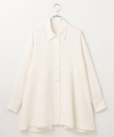 #Newans 【洗濯機可能】Aラインパネルチュニックシャツ