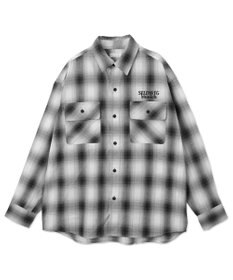 WEGO 【ユニセックス着用ITEM】グラフィックオンブレチェックシャツ（LS）