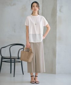 J.PRESS LADIES L 【洗える・抗菌防臭】FABRIC コンビ ニット