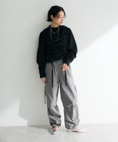 Green Parks ・ＡＮＤＳＥＡＲＣＨ　ドロストリボンブラウス