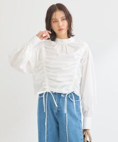 Green Parks ・ＡＮＤＳＥＡＲＣＨ　ドロストリボンブラウス