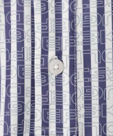 23区GOLF 【MEN/キングサイズ】【吸水速乾/UVカット】ストライプロゴ 長袖シャツ