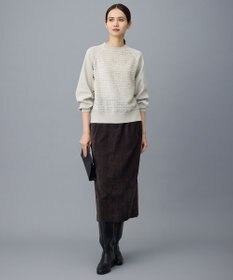 自由区 L 【17号サイズまで展開・SHIHOさん着用】ソフトコーデュロイ スカート