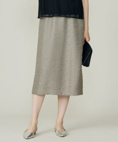 自由区 L 【洗える】ルーレックスジャカード スカート