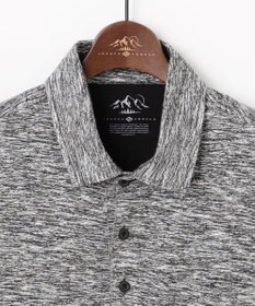 JOSEPH ABBOUD MOUNTAIN 【ゆったりシルエット】ランダムスラブリップ アウトドアポロシャツ