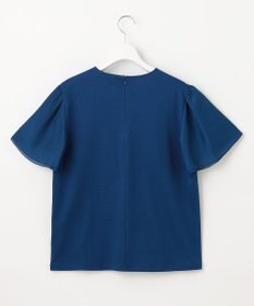 23区 L 【WEB限定】フレアコンビジャージー 袖フリル カットソー