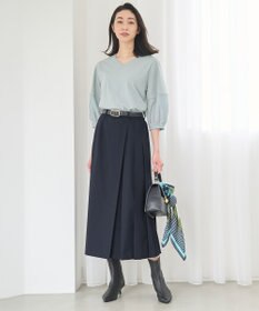 自由区 【洗える】エッセンシャルポンチ Vネックカットソー