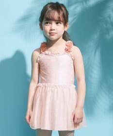 ANY KIDS 花柄チュールワンピース水着