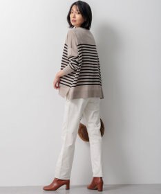 23区 L 【WEB限定カラーあり/洗える】ウーステッドウール ワイドシルエット ニット