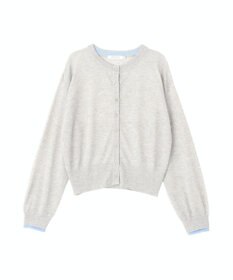 AMERICAN HOLIC シアー配色ニットカーディガン