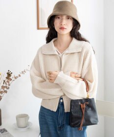 WEGO ダブルジップショートカーデ