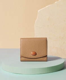 TOPKAPI 【TOPKAPI】gemdrops ジェムドロップ ミニエンボスレザー 天然石 二つ折り 財布