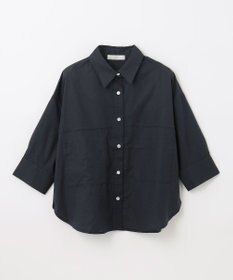 ANY 【洗濯機可能】ダブルポケット クロップドシャツ