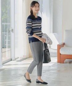 Tiaclasse マルチボーダーニットトップス