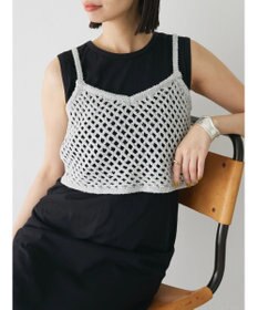 Green Parks ニットビスチェ付きカットソーワンピース