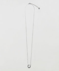Phoebe 〈金属アレルギー対応〉メタリックホースシューネックレス　シルバー　ステンレス/馬蹄/蹄鉄/ラッキーモチーフ/ギフト/プレゼント/大ぶり