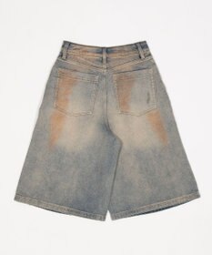 WEGO ダメージデニムハーフパンツ