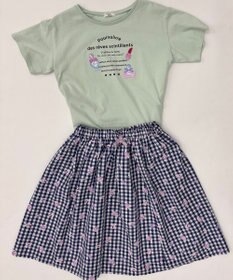 ONWARD Reuse Park スタッフおすすめ！KIDSコーデ商品/サイズ160【any FAM】カットソー春夏×スカート春夏