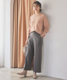 ANY 【ウエストゴム/リントラク加工/裏起毛/ストレッチ】シークレットウォーム　ワイドパンツ