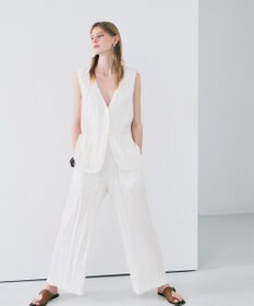 uncrave マシーンプリーツ ジレ