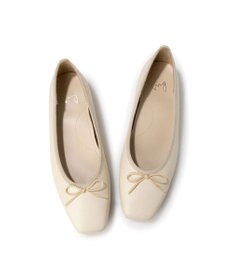 ing <ing>【WEB限定】スクエアトゥバレエシューズ