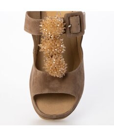 MODE ET JACOMO <D'ICI>ビジュー付きTストラップサンダル