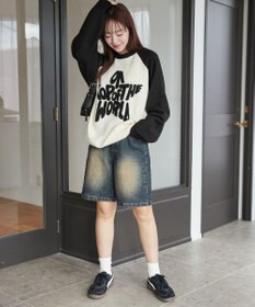 WEGO フラッフィーグラフィックBIGニットプルオーバー