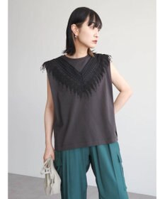 Green Parks ・ＳＵＧＡＲ　ＳＰＯＯＮ　フリンジフレンチＴシャツ