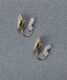 Phoebe 〈痛くないシリーズ/金属アレルギー対応〉ハートパヴェビジューライトフィットイヤリング