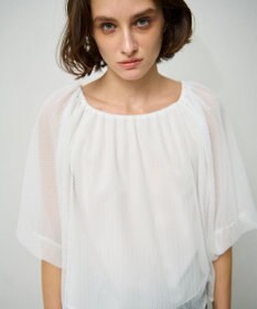 GRACE CONTINENTAL レイヤードチュールトップ
