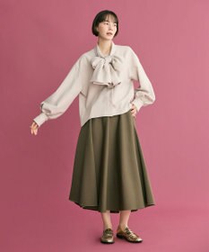 #Newans 【洗濯機可】ビックリボンパウダリーブラウス