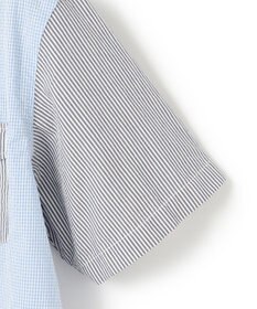 J.PRESS MEN 【クールマックス】クレイジーパターン サッカーシャツ/B.D.