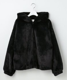 Feroux フード付きフェイクファー パーカー