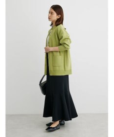 Green Parks ミドル丈モックネックカーディガン