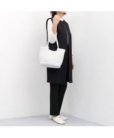 UNBILLION カシュカシュ cachecache / メタリックコード柄編みトートバッグ